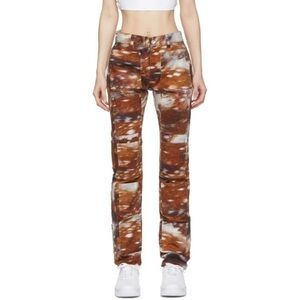 Like New - Lourdes Deer Print Multi-Pocket Jeans - Size 29